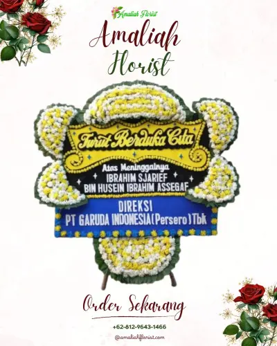 Papan Bunga Duka di Siokona