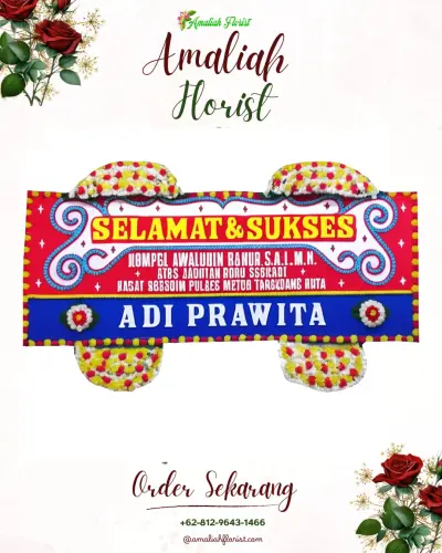 Karangan Bunga Ucapan Selamat di Siokona